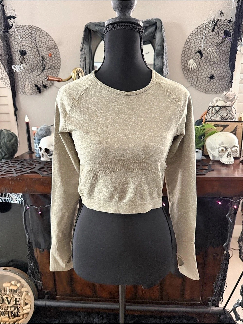 TLF Cropped Long Sleeve Top  Like New